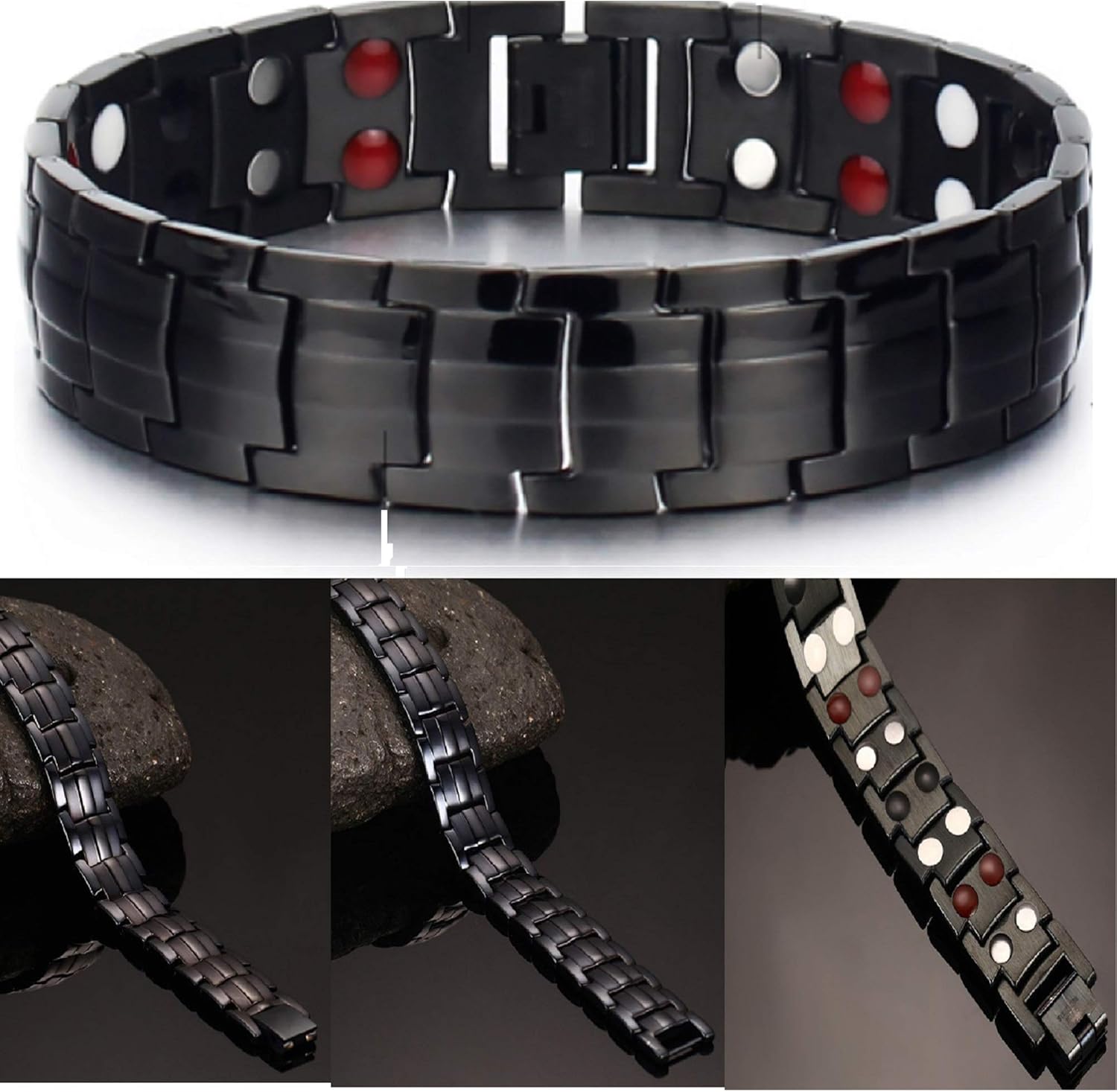 N3 Zelek Magnetic Bracelet Women Stress Magnetic Bracelet Men Strong Magnet Bio Energy Bracelet Magnetic Bracelets Women Magnetic Wristband Bangle Men Bangle Women Wristband Women Chakra Bracelet