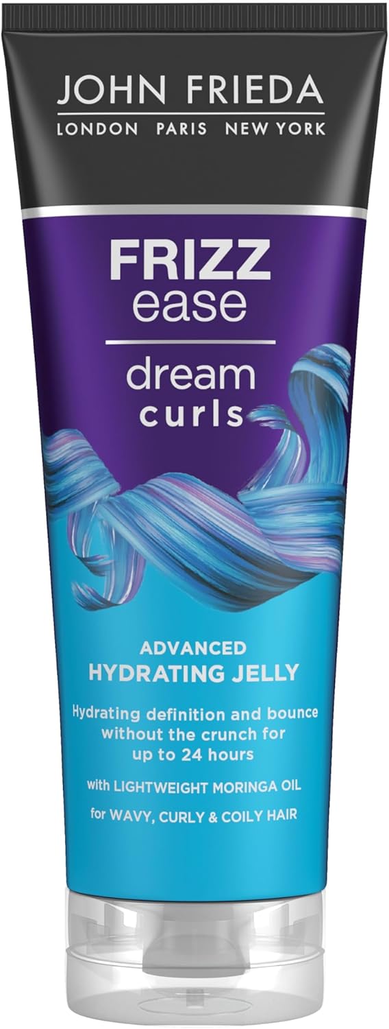 John Frieda Dream Curls Advanced Hydrating Jelly, No-Crunch Curl Gel With 24-Hour Hold, 200Ml
