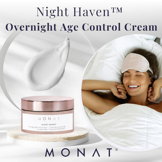 Monat Night Heaven Crème – Intensive Hydrating Moisturizer for Face – Nighttime Repair Cream for Plump & Youthful Skin – Anti Aging Night Cream – Natural Night Cream with Shea Butter & Avocado Oil