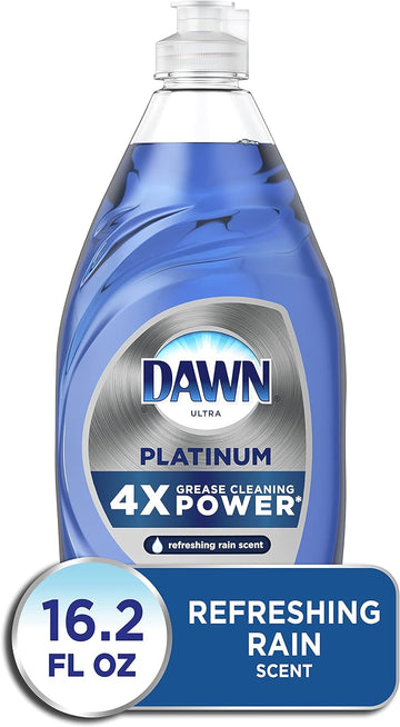 Dawn Platinum Dishwashing Liquid Dish Soap, Refreshing Rain, 16.2 Fl Oz