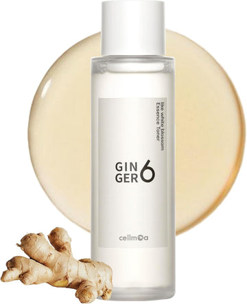 Ginger 6 Essence Toner For Face, 5.07Fl. Oz. - Anti-Aging, Deep Hydration, Facial Firmness, With 86% Ginger Water, Niacinamide And Peptides