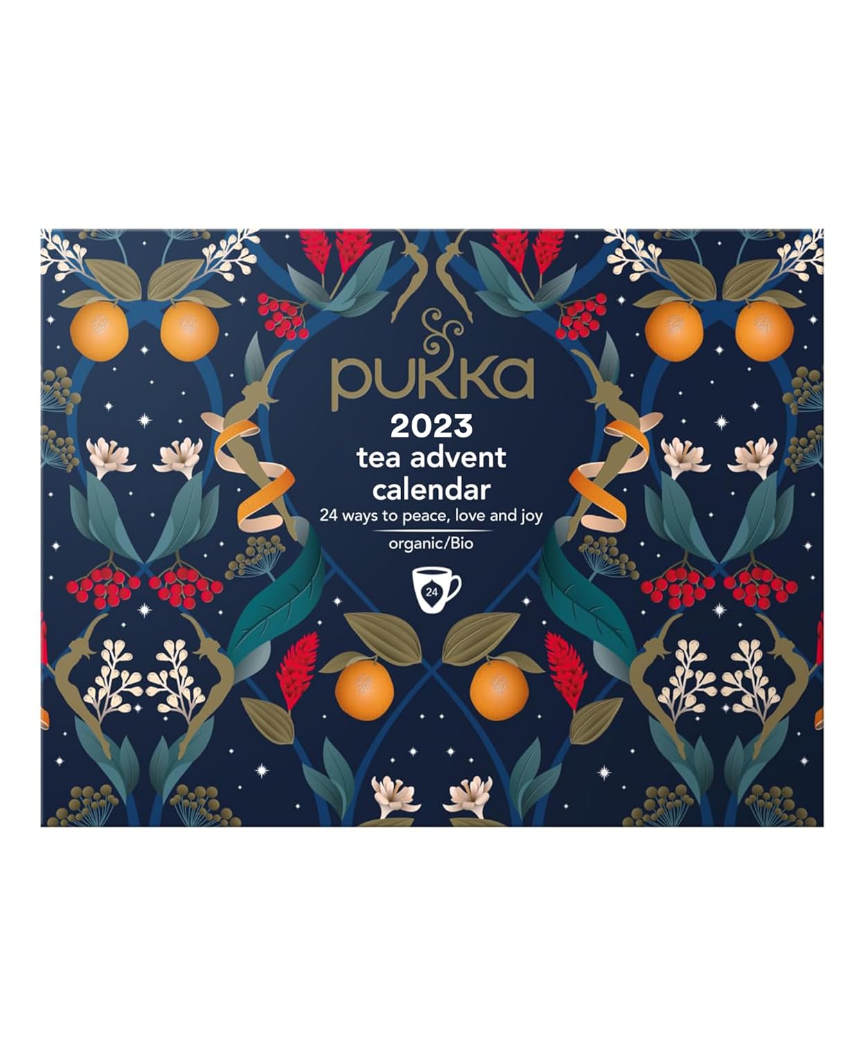 Pukka Tea Gift, Organic Tea Advent Calendar 2023, 24 Tea Bags