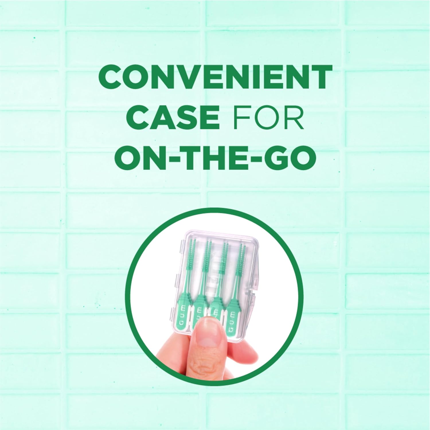 Gum Soft-Picks Comfort Flex, Easy To Use Dental Picks For Teeth Cleaning Health, Disposable Interdental Brushes With Convenient Carry Case, Dentist Recommended Dental Picks, Mint, 80 Count : Health & Household