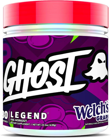 Ghost Legend Pre-Workout Powder, Warheads Sour Watermelon - 30 Servings – Pre-Workout For Men & Women With Choline, L-Citrulline, & Beta Alanine For Energy & Focus