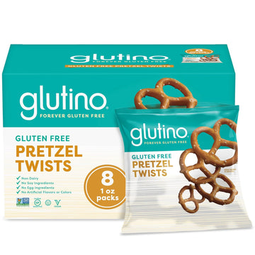 Glutino Gluten Free Pretzel Twists, Gluten Free Snacks, 1 Oz. 8-Count (Packaging May Vary)