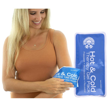 Roscoe Medical Gel Ice Packs Reusable and Cold Packs for Injuries Reusable, Shoulder Ice Pack, Knee Ice Pack, Hot and Cold Pack, Ice Pack for Back, 5 x 10 Inches, Small Ice Pack