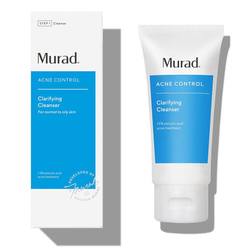 Murad Clarifying Cleanser - Acne Control Salicylic Acid & Green Tea Extract Face Wash - Exfoliating Acne Skin Care Treatment Backed By Science