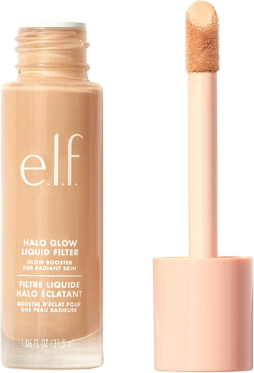 E.L.F. Halo Glow Liquid Filter, Complexion Booster For A Glowing, Soft-Focus Look, Infused With Hyaluronic Acid, Vegan & Cruelty-Free, 4 Medium