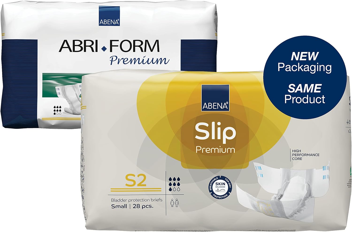 ABENA Slip Premium All-In-One Incontinence Pads For Men & Women, Eco-Labelled Womens Incontinence Pads, Mens Incontinence Pads - Small 2, 60-85cm Waist, 1800ml Absorbency, 28PK : Amazon.co.uk: Health & Personal Care