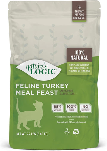 Nature'S Logic Turkey Dry Cat Food (1 Pack), 7.7 Lb