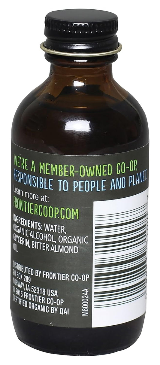 Frontier Almond Extract Certified Organic, 2-Ounce Bottle