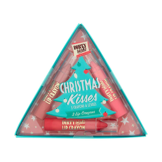 Dirty Works Christmas Kisses 3 Lip Crayons : Beauty & Personal Care