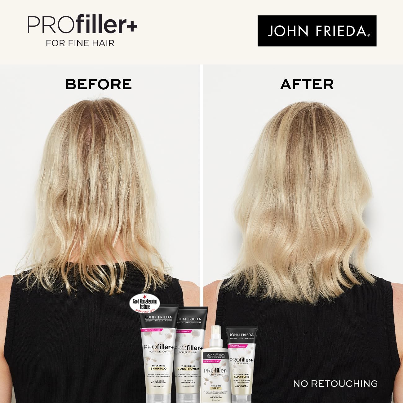 John Frieda PROfiller+ Strengthening Super Fluid (Pack of 2) : Amazon.co.uk: Beauty