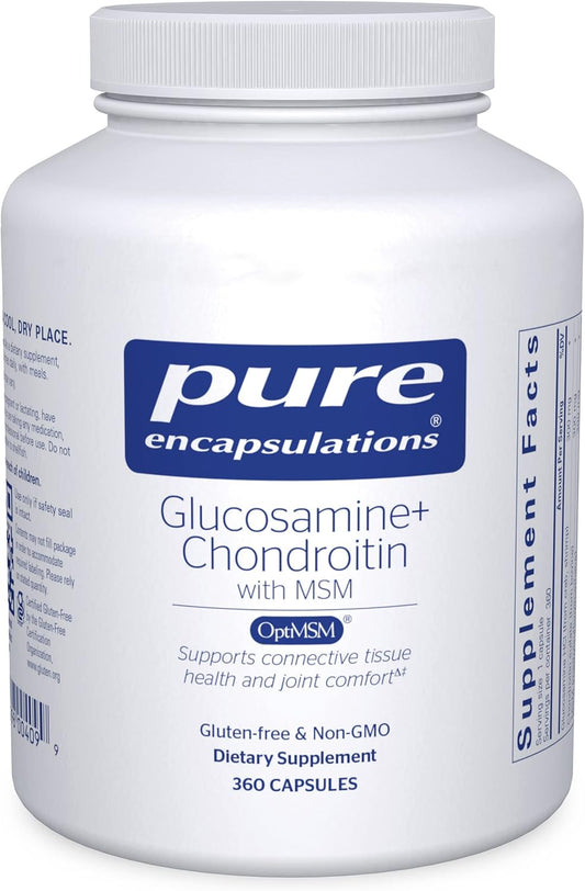 Pure Encapsulations Glucosamine Chondroitin With Msm - Supports Joint Health & Normal Cartilage Formation* - Maintains Enzyme Activity - Gluten-Free & Non-Gmo