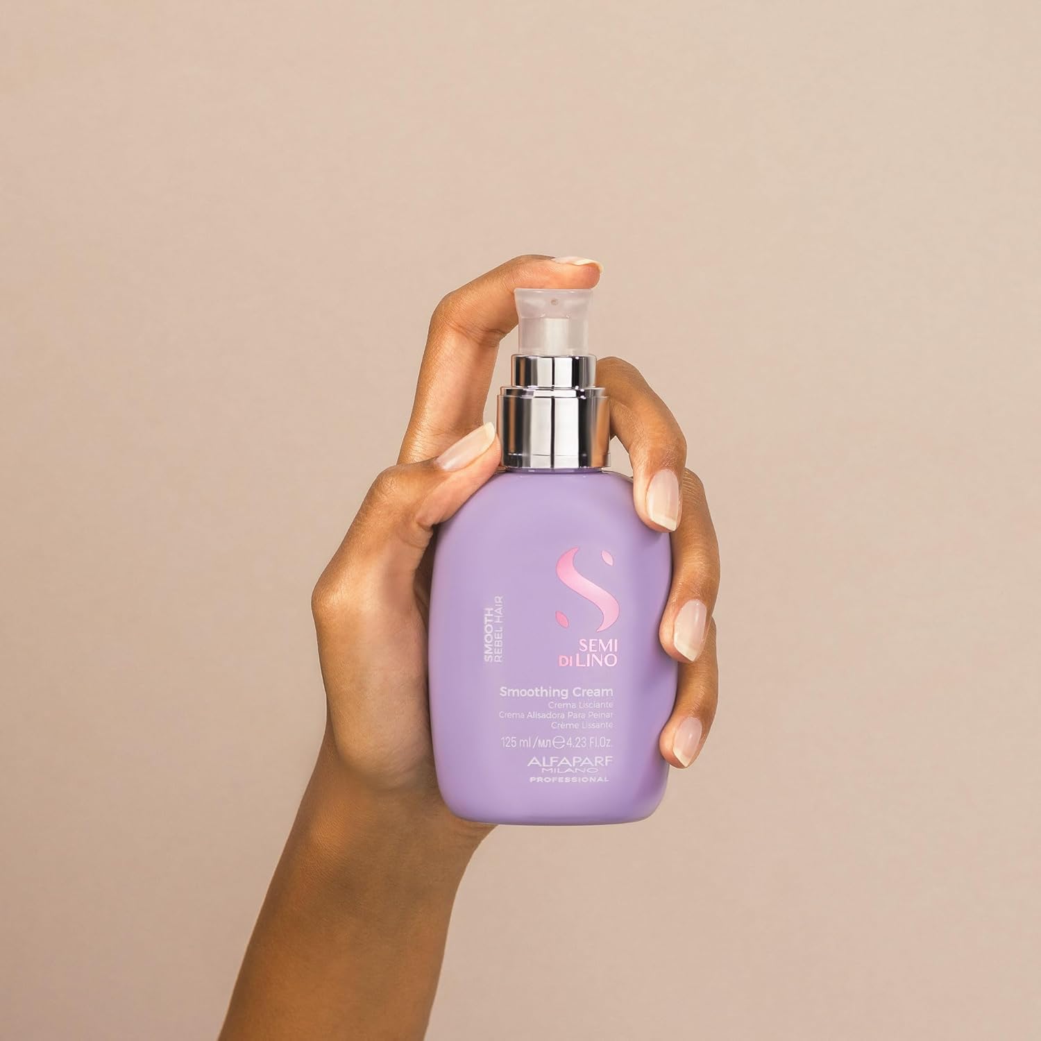 Alfaparf Milano Semi Di Lino Smooth Smoothing Cream For Frizzy And Rebel Hair - Controls Frizz - Protects From Heat And Humidity - Straightens And Hydrates Unruly Hair, 4.23 Fl. Oz. : Beauty & Personal Care
