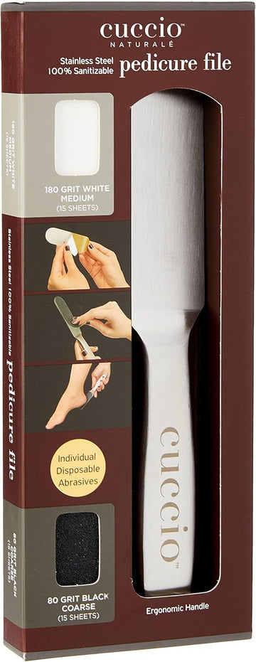 Cuccio 50 X Refill Black 80 Grit (For The Stainless Steel Pedi File), (Pack Of 1)