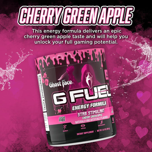 G Fuel Nightmare On Elm Street Energy Drink Powder, Pre Workout Caffeine Mix For Gaming, Sugar Free Focus Amino, Vitamin + Antioxidant, 9.9Oz (Tart Fruit Punch, 40 Serving)
