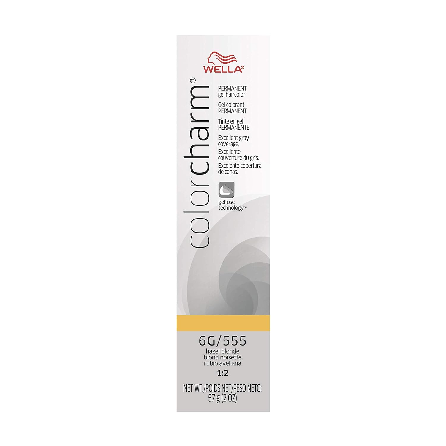 Colorcharm Permanent Gel, Hair Color For Gray Coverage, 6G Hazel Blonde