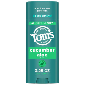 Tom’S Of Maine Cucumber Aloe Natural Deodorant For Women And Men, Aluminum Free, 3.25 Oz