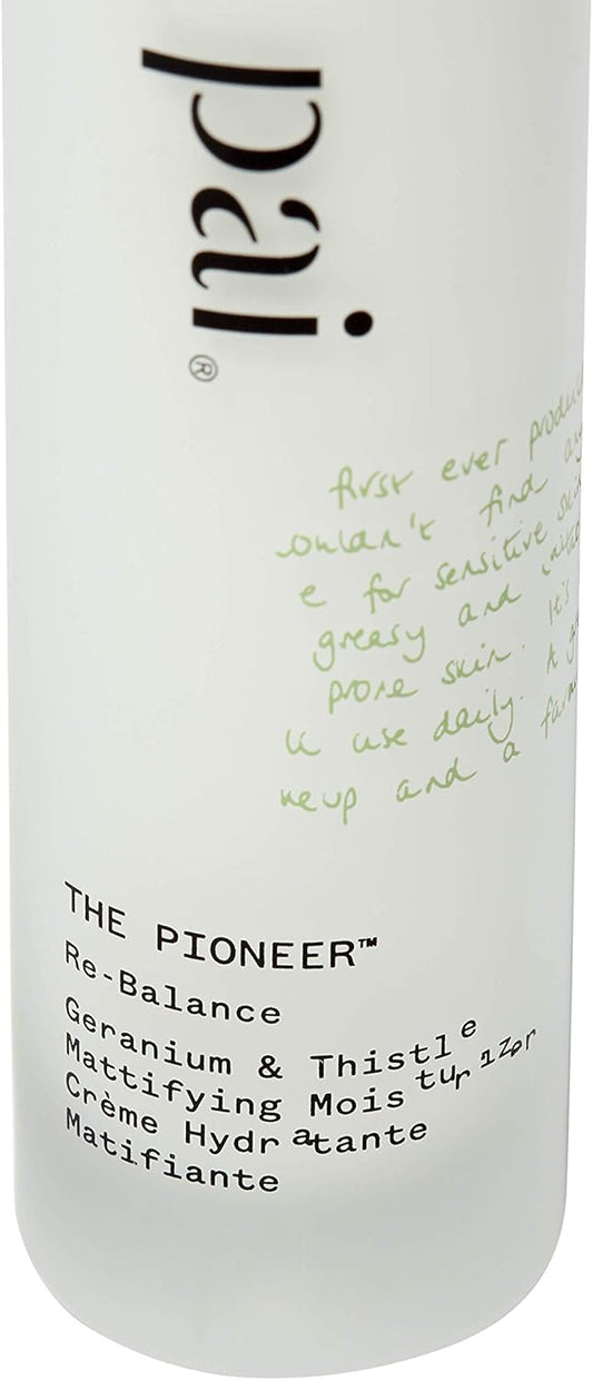 Pai Skincare | The Pioneer Mattifying Moisturiser For Combination & Oily Skin, Hypoallergenic, B-Corp, Organic. 50Ml