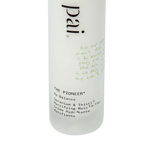 Pai Skincare - The Pioneer: Geranium + Thistle Mattifying Moisturizer | Natural, Vegan, Sensitive Skincare (1.7 Fl Oz | 50 Ml)
