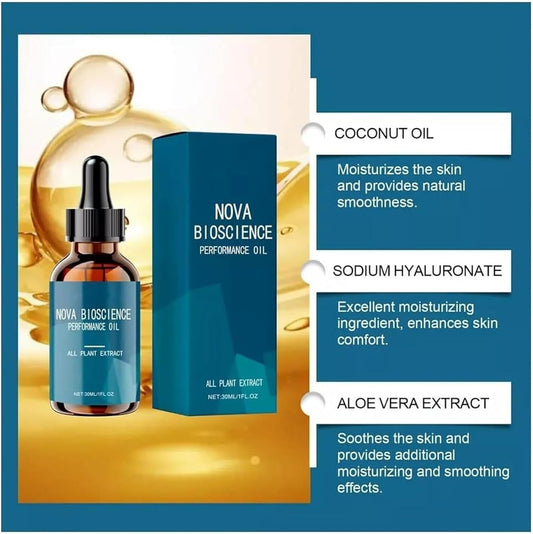 Nova Bioscience Performance Oil For Men, Revitahepa Male Growth Nutrition Drops, Nova Bioscience Complex Men'S Drops (3Pcs)