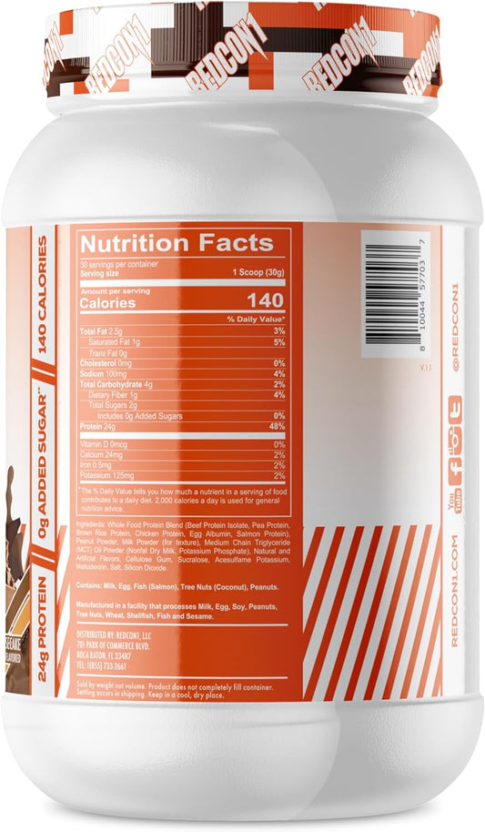 REDCON1 MRE Lite Whole Food Protein Powder, Juniors, Peanut Butter Cho