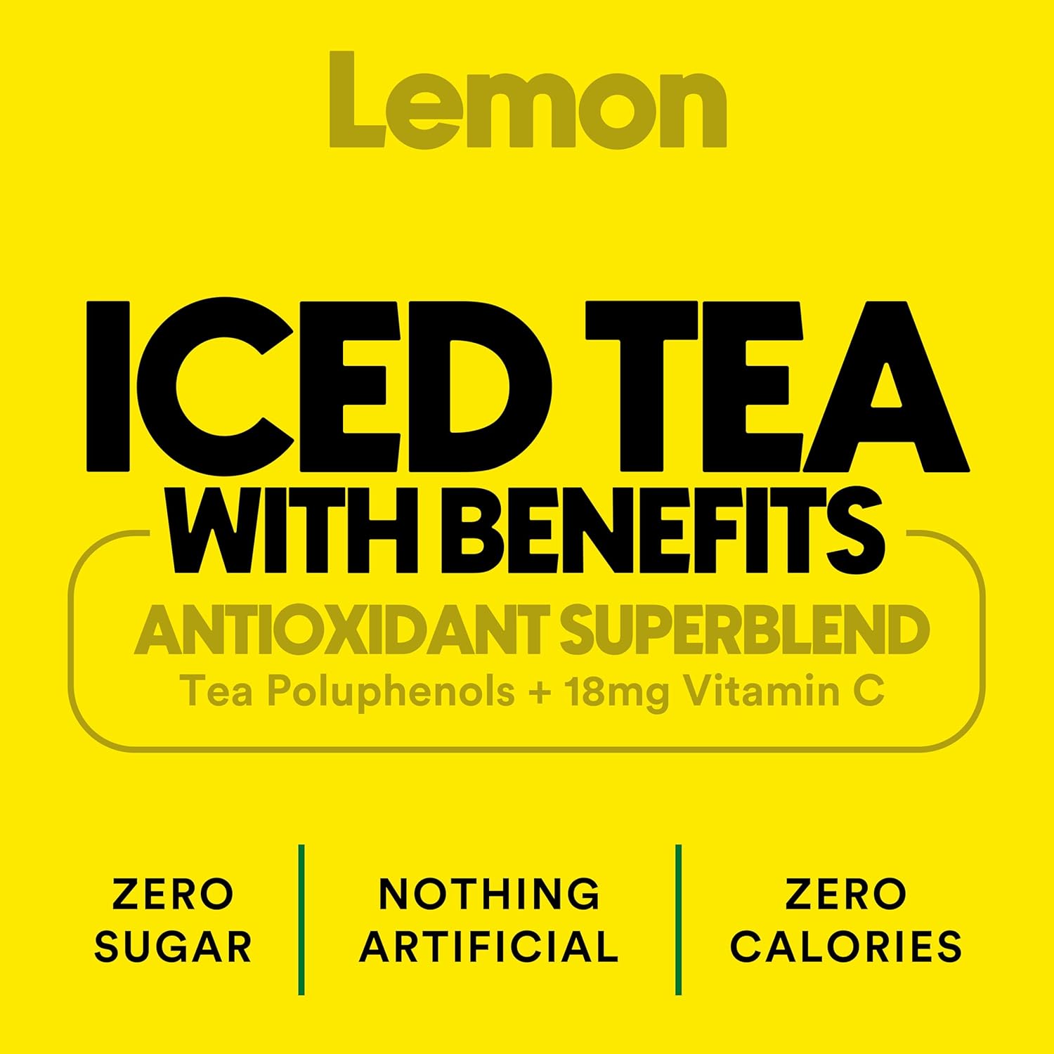 Ryl Iced Tea, Lemon, Antioxidant Superblend, Zero Sugar, Low Carb, Zero Calorie Iced Tea, 16.0 Fl Oz (12-Pack)