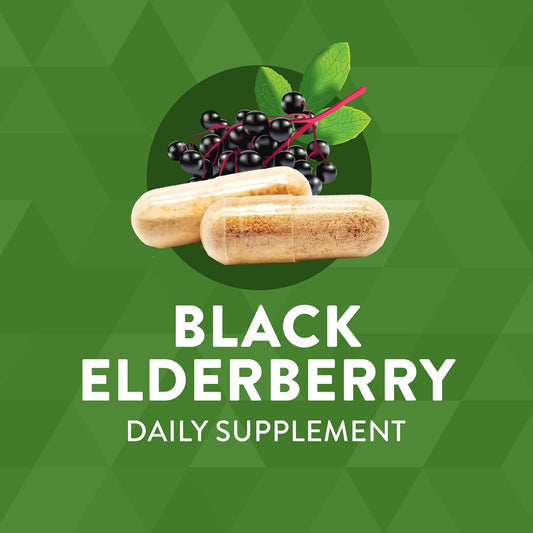 Nature's Way Black Elderberry, 1,150 mg per serving, 100 Vegan Capsules
