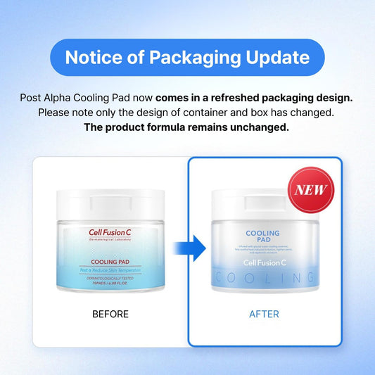 Cell Fusion C Post Alpha Cooling Pad, Hydrating & Cooling Korean Toner Pads For Dry Skin, Panthenol And Glacier Water To Plump And Replenish, 70 Pads / 6.08 Fl.Oz