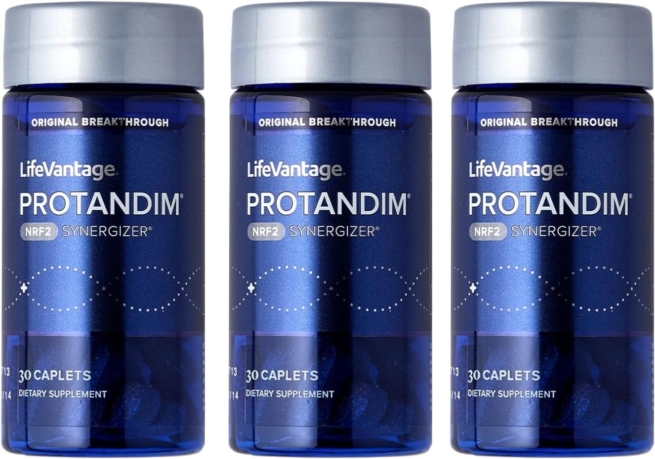 Protandim Nrf2 Synergizer 90 Caps (3 Bottles) Nrf2 Activator, Healthy Aging Supplement, Antioxidants Fight Oxidative Stress, 5 Herb Blend, Supports Cellular Health, Ashwagandha, Turmeric, Milk Thistle