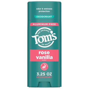 Tom’S Of Maine Rose Vanilla Natural Deodorant For Women And Men, Aluminum Free, 3.25 Oz