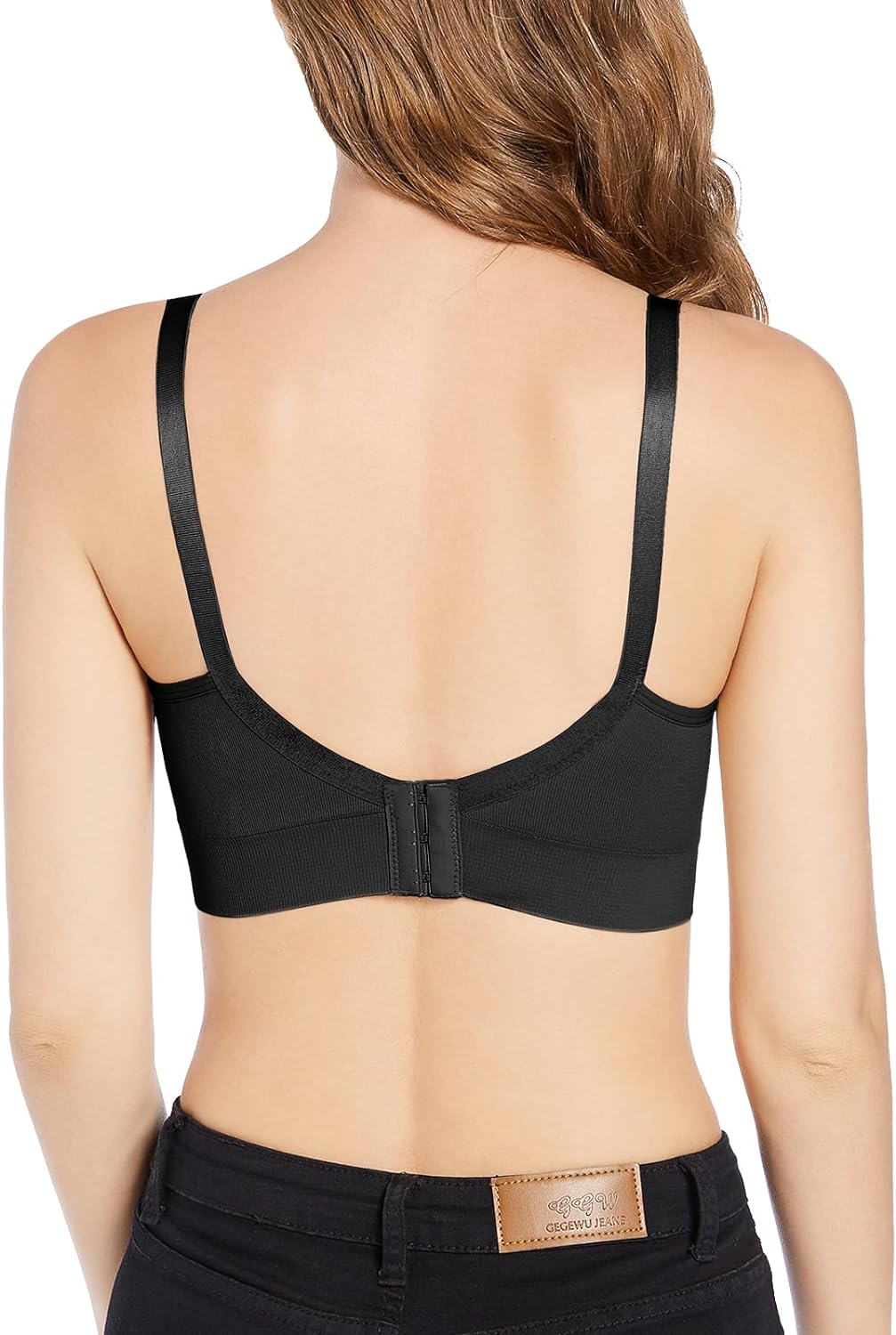 haakaa Pumping Bra Hands Free Maternity Bras for Breastfeeding Adjustable & No Underwire Breast Pump Bra with Bra Extender (Black, X-Large) at Amazon Women’s Clothing store