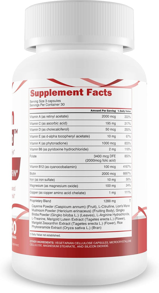Rutein Vision Pro - Our Best Vision Pills For Eyes - Vitamin A Vision Capsules - Vision Improvement Pills - Rutein Supplement For Eyes - Rutein Eyebright Eye Red Root Hack For Retina Clear Ocular Clog