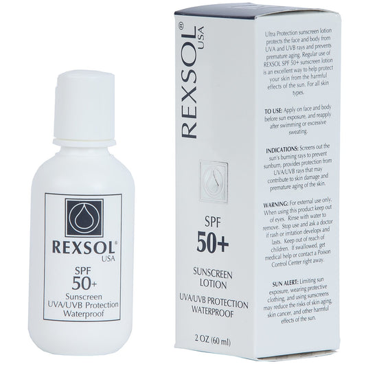 Rexsol Spf 50+ Sunscreen Uva Uvb Protection Waterproof | With Vitamin C, Vitamin E & Vitamin A | Maximum Reinforced Protection Against Uva And Uvb Rays | Prevent Fine Lines And Wrinkles(60 Ml/2 Fl Oz)