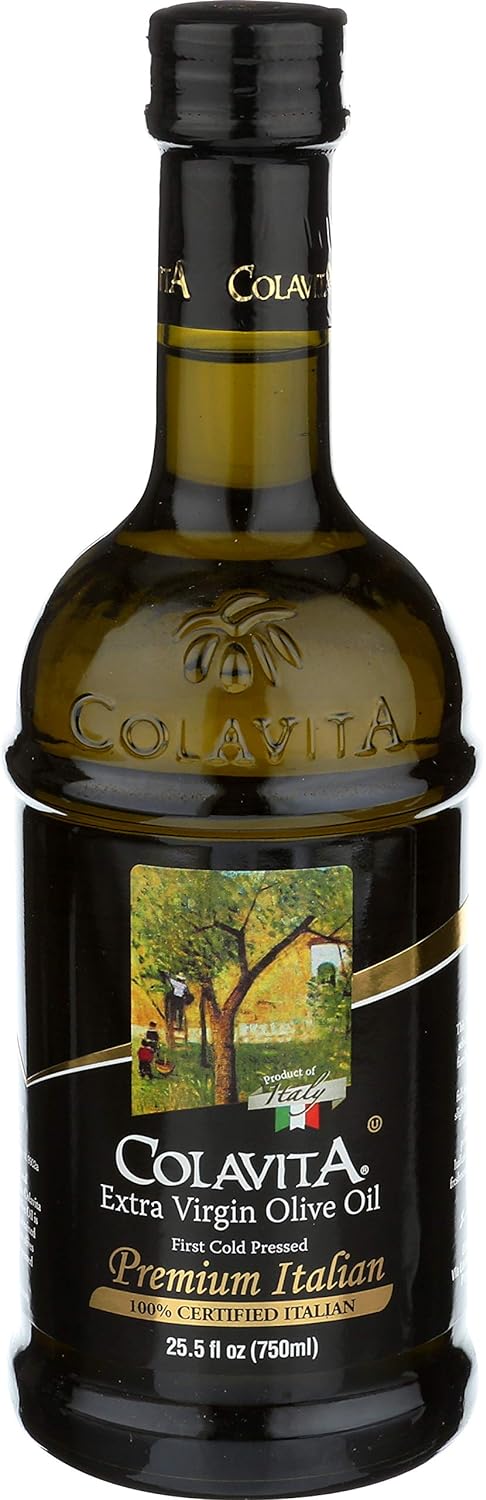 Colavita Premium Italian Extra Virgin Olive Oil, 25.5 fl. oz., Glass Bottle : Grocery & Gourmet Food
