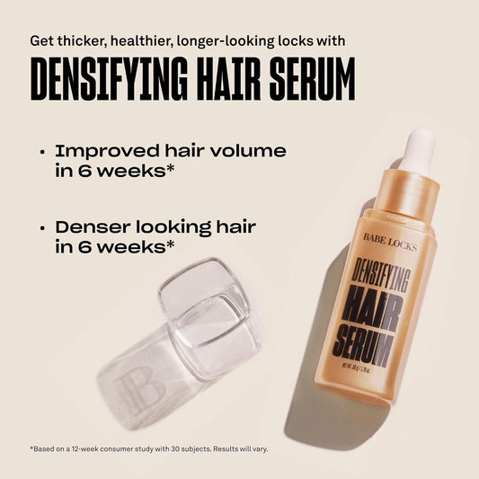 Babe Original Locks Densifying Hair Serum For Men And Women, Promotes Thickness In Thinning Hair & Hair Loss
