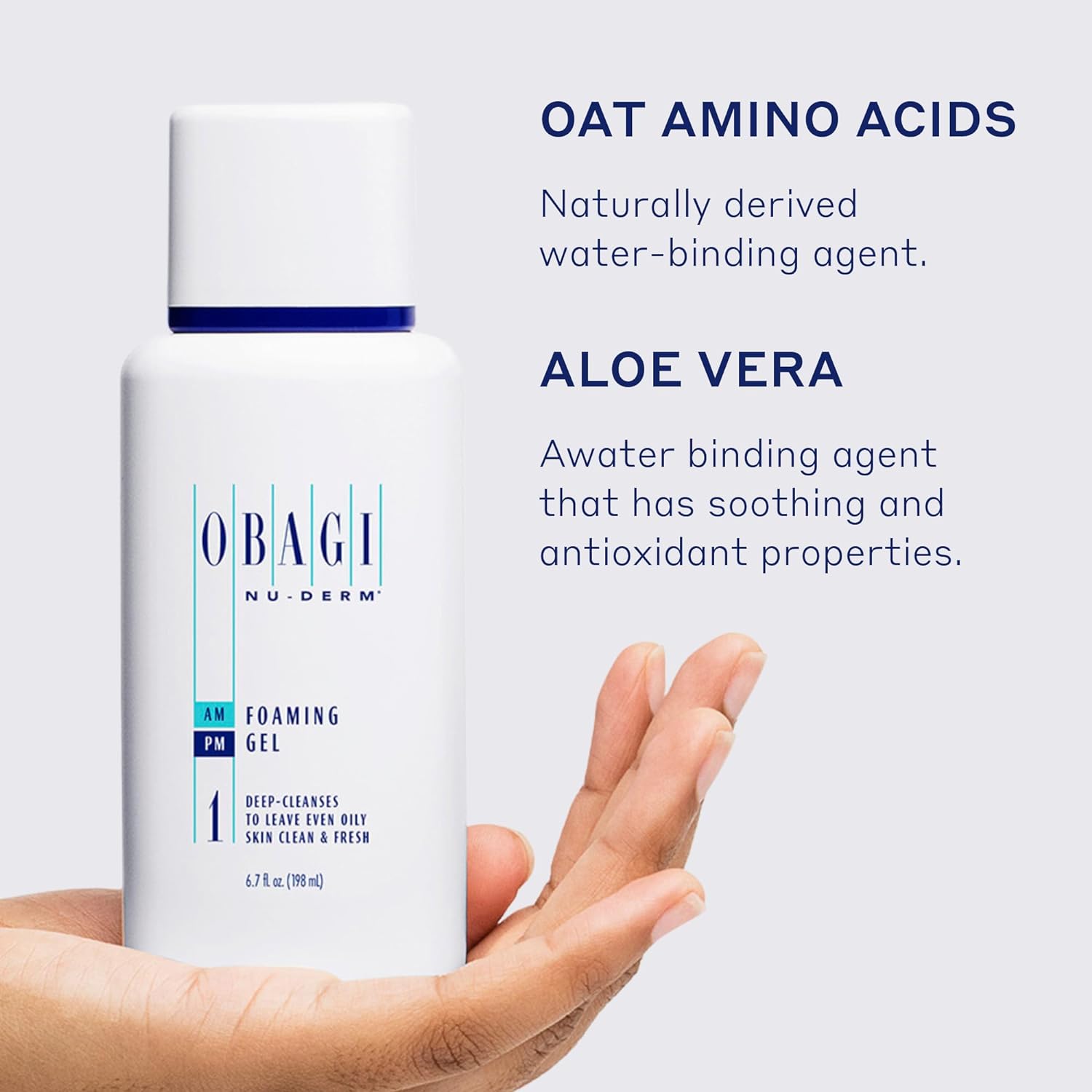 Obagi Nu-Derm Foaming Gel – Gel-Based Cleanser for Normal to Oily & Sensitive Skin – 6.7 oz : Beauty & Personal Care