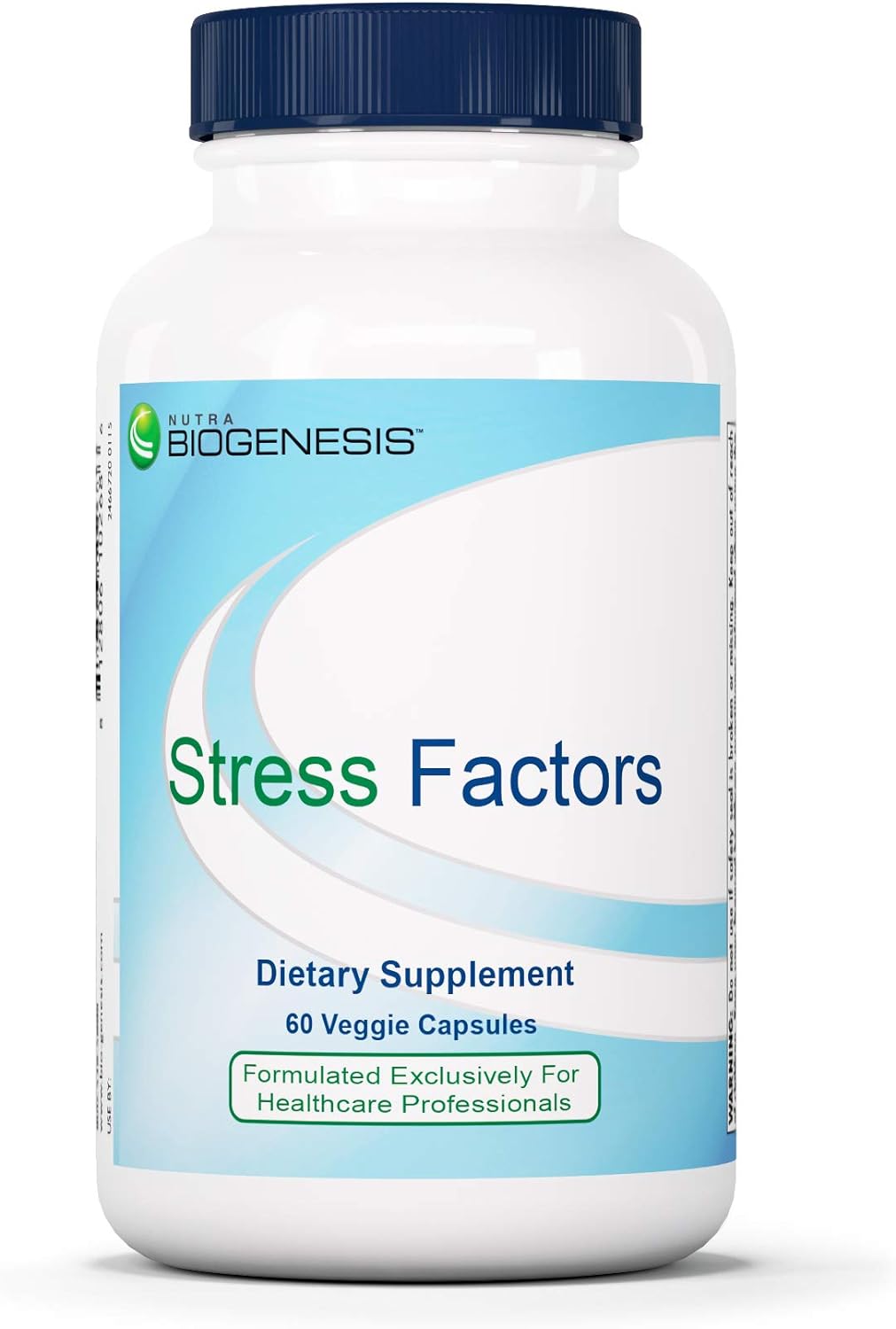 Nutra Biogenesis Stress Factors - Mineral Supplement With Vitamin B6, L-Theanine & Gaba - Dietary Supplement To Support Neurotransmitter Health - Supports Healthy Mindset - 60 Capsules