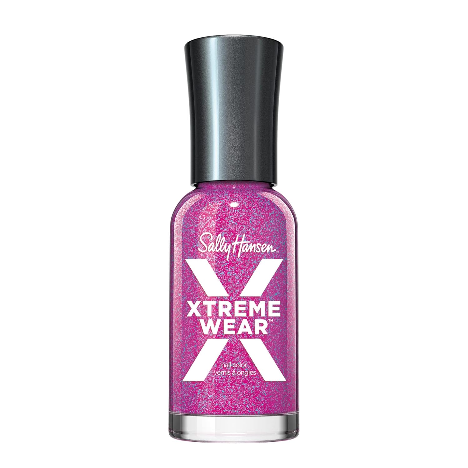 Sally Hansen Xtreme Wear Nail Polish, Streak-Free, Shiny Finish, Long-Lasting Nail Color, Vivid Violet, 0.12 Fl Oz