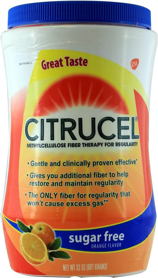 Citrucel Methylcellulose Fiber Therapy For Regularity Orange Flavor 32Oz : Health & Household