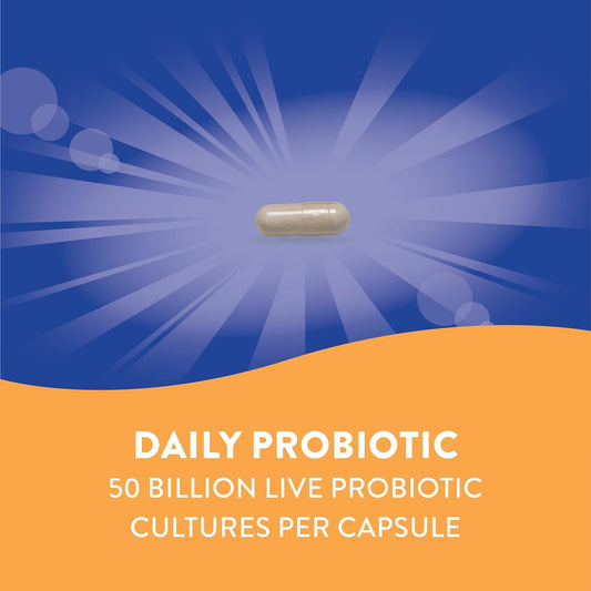 Nature's Way Fortify Optima Daily Probiotic for Men and Women, Supports Digestive, Immune, and Colon Health*, 30 Vegan Capsules