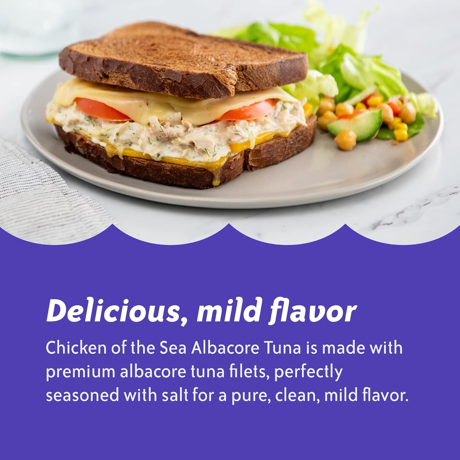Chicken of the Sea Chunk White Albacore Tuna in Water, Wild Caught Canned Tuna, 6 Packs of 4-Count 5-Ounce Cans (24 Cans) : Tuna Seafood : Everything Else