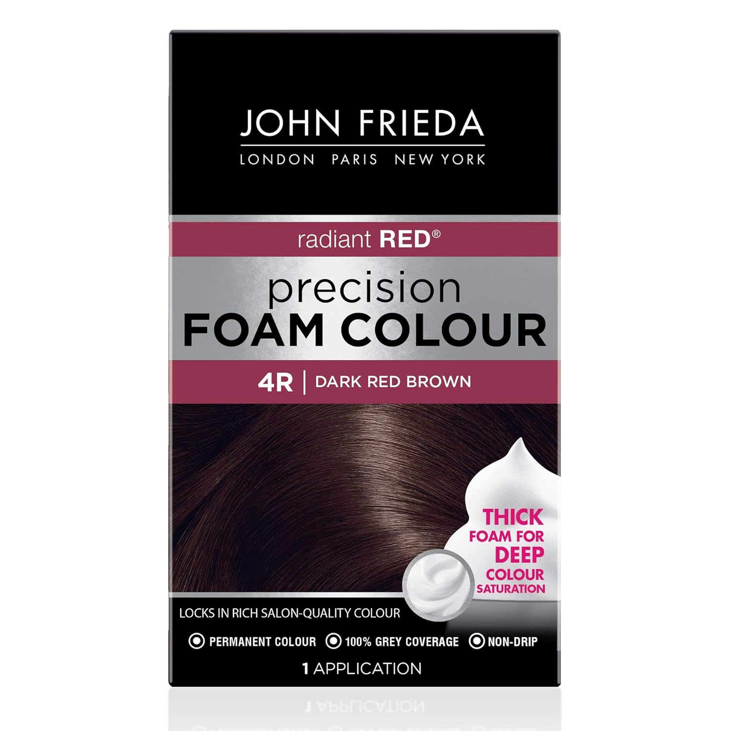 John Frieda Precision Foam Colour, Dark Red Brown 4R