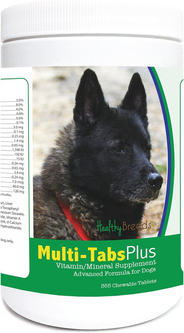 Healthy Breeds Norwegian Elkhound Multi-Tabs Plus Chewable Tablets 365 Count : Pet Supplies