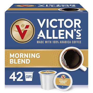 Victor Allen'S Coffee Morning Blend, Light Roast, 42 Count, Single Serve Coffee Pods For Keurig K-Cup Brewers