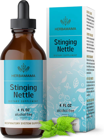 Herbamama Stinging Nettle Tincture - Stinging Nettle Root Extract Urinary Tract Health For Women & Men - Urtica Dioica Urinary Support - Vegan, Sugar & Alcohol-Free, 56-Day Supply