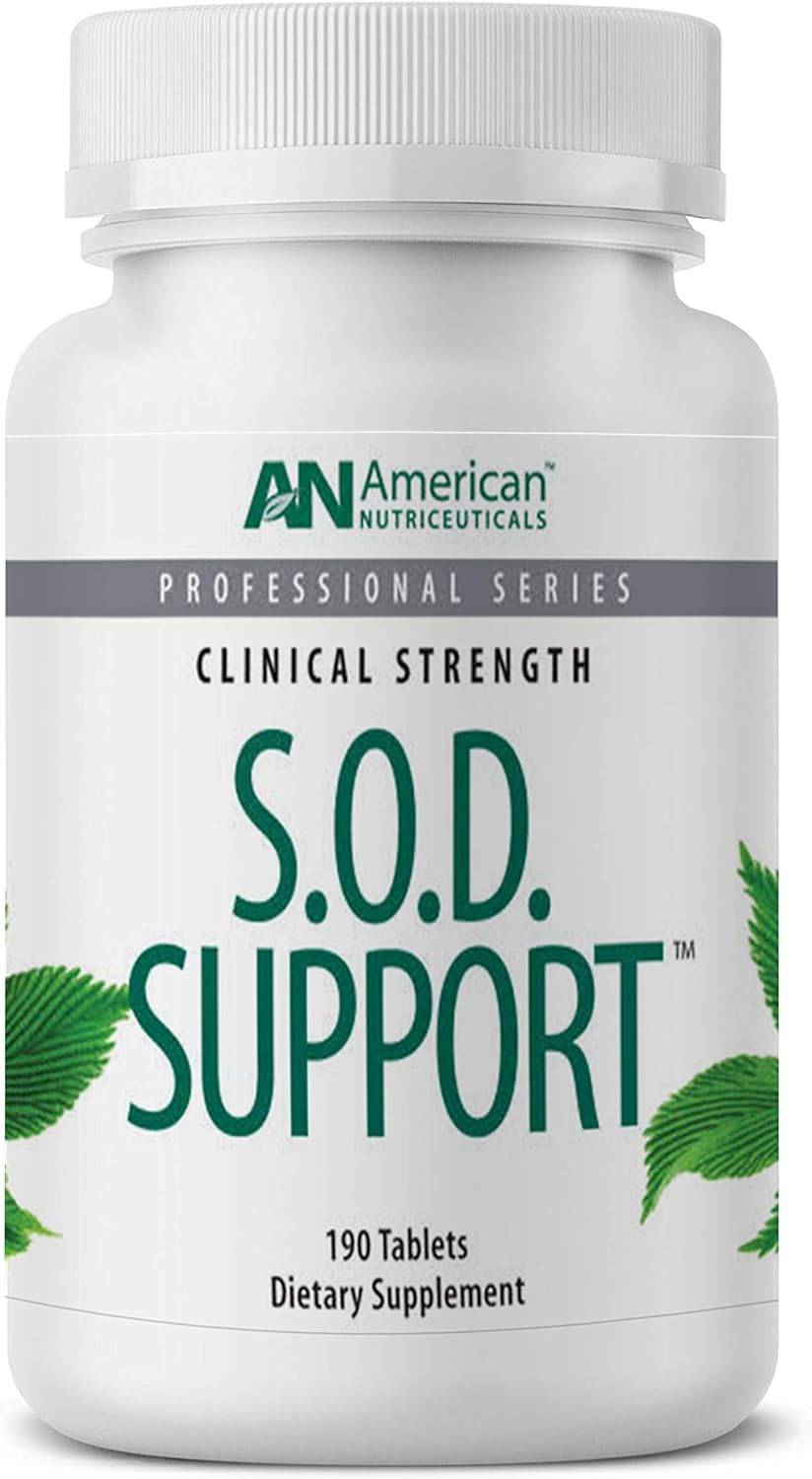 Vitality C American Nutriceuticals  S.O.D. Support  190 Tablets  Support Natural Production Of Super Oxide Dismutase  Destroys Free Radicals & Supports Intracellular Detoxification