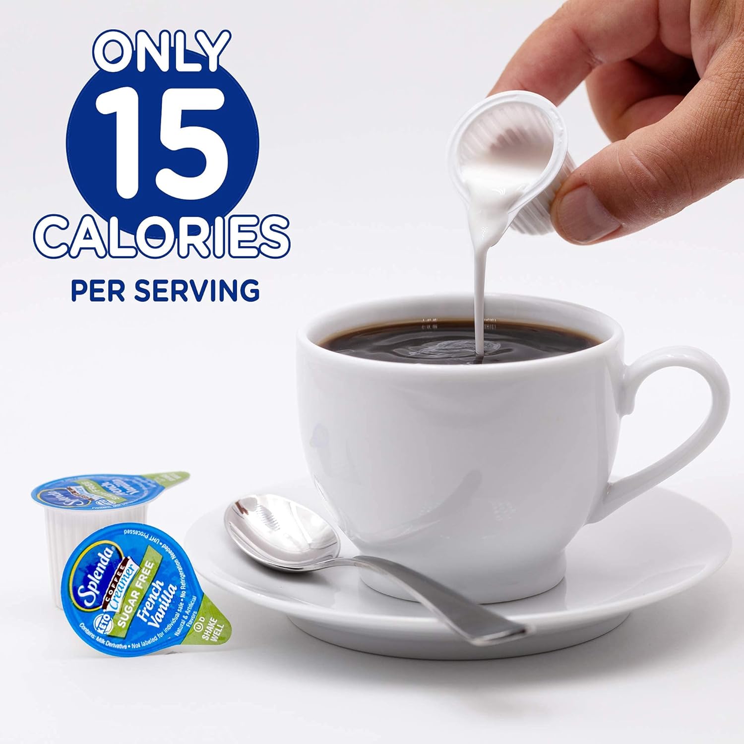 Splenda Single Serve Coffee Creamer Cups, Sugar Free French Vanilla, 48 Count