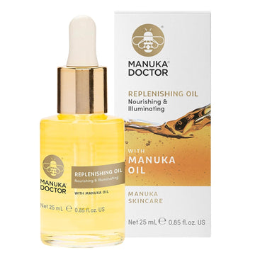 Manuka Doctor Replenishing Face Oil - Nourishing, Powerful Anti Aging Manuka Oil, Grape Seed & Rose Hip Oil, Moisturizing, Firming And Age-Defying Skin Care (.85 Fl Oz)